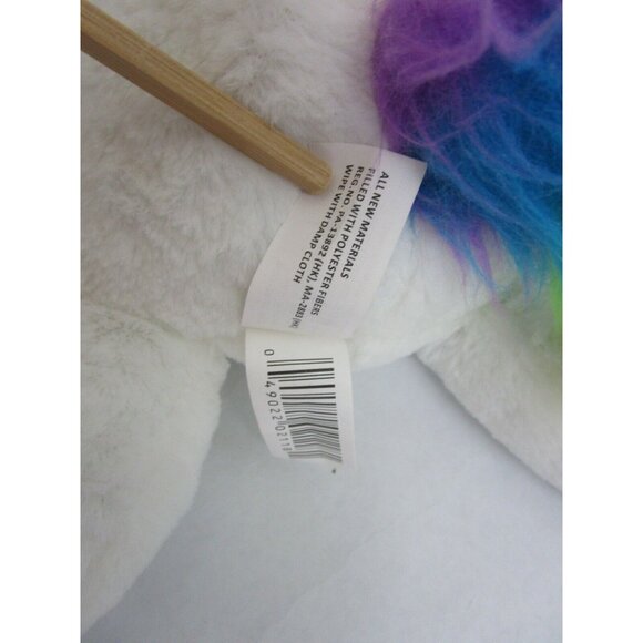 Sound n Light Animatronics 12" White Rainbow Unicorn Plush Magical Chime Sound - Picture 7 of 8